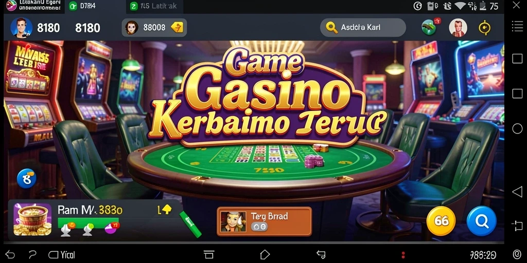 Gameplay seru di 8180 dengan berbagai permainan Kasino.