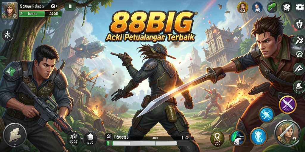 Tangkapan layar 88BIG menampilkan aksi tembak-menembak yang seru.