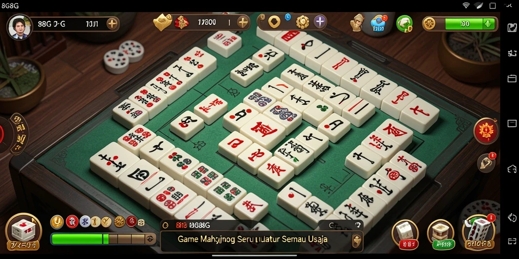 Screenshot 8G8G menampilkan gameplay Mahjong yang menarik dan interaktif.