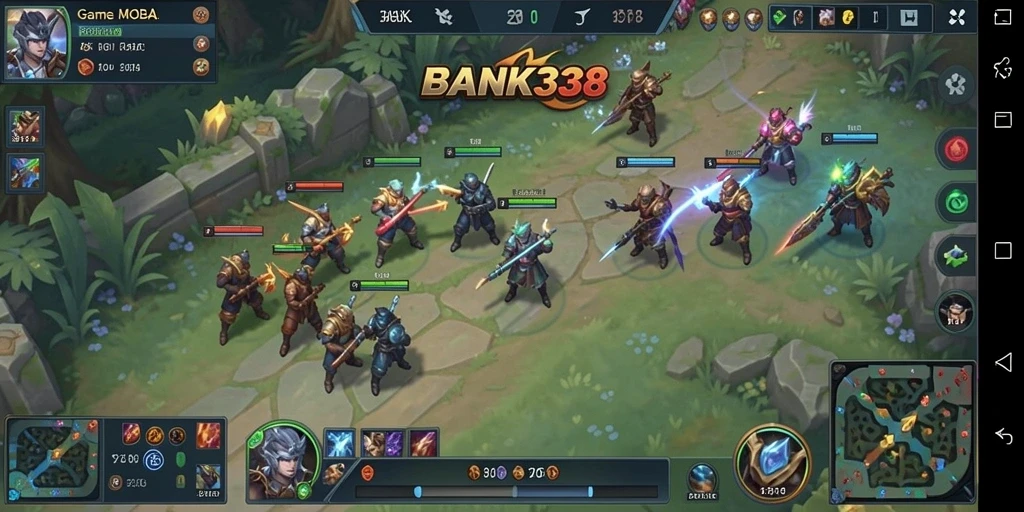 Tampilan gameplay seru dan intens dalam BANK338.
