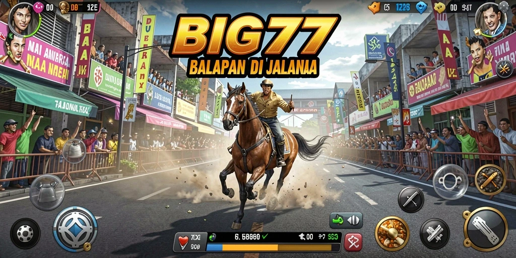 Tampilan gameplay dari BIG77 menawarkan balapan yang mendebarkan dan visual yang memukau.