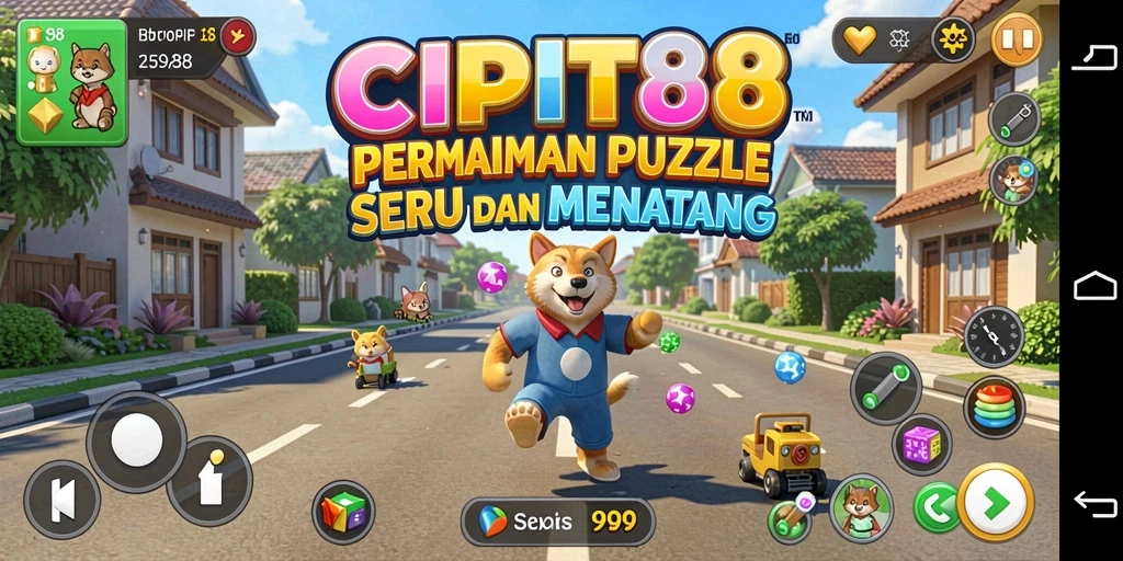 Tampilan gameplay asli CIPIT88 dengan tantangan puzzle menarik.