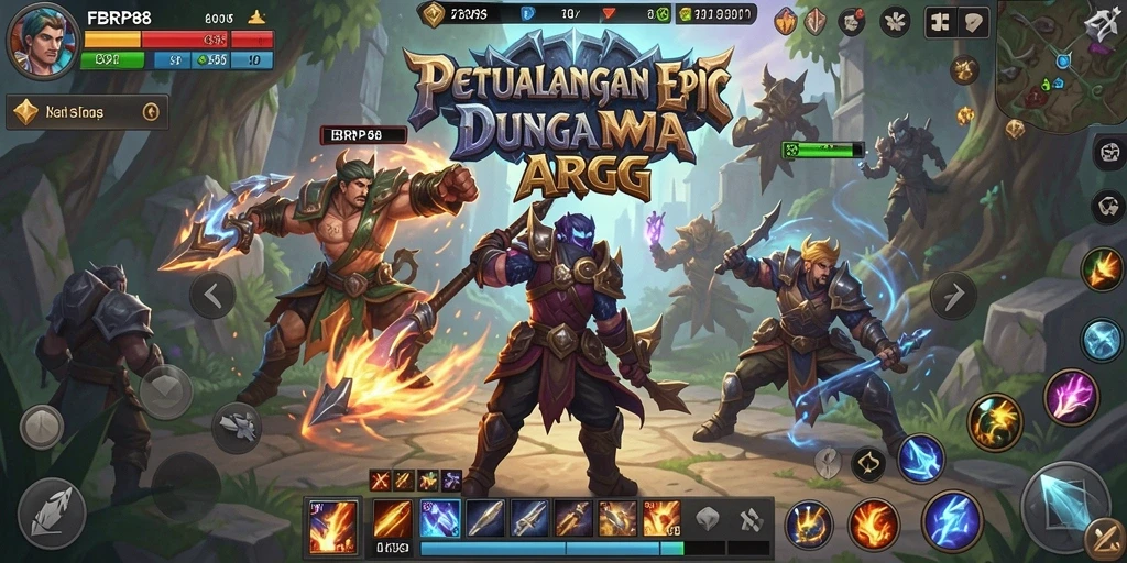 Tangkapan layar FBRP88 menampilkan aksi pertarungan yang mendebarkan dalam gameplay ARPG.