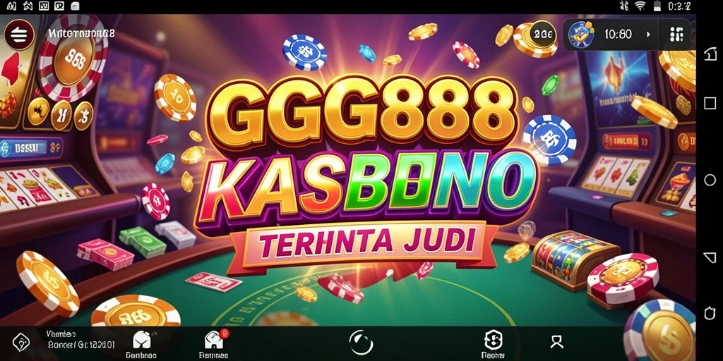 Tangkapan layar utama dari GGG888 menunjukkan pengalaman gameplay Kasino yang seru.