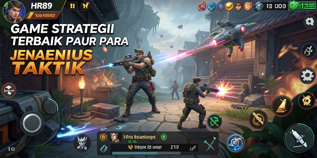 Tampilan gameplay HR89 menunjukkan aksi strategi yang mendebarkan.