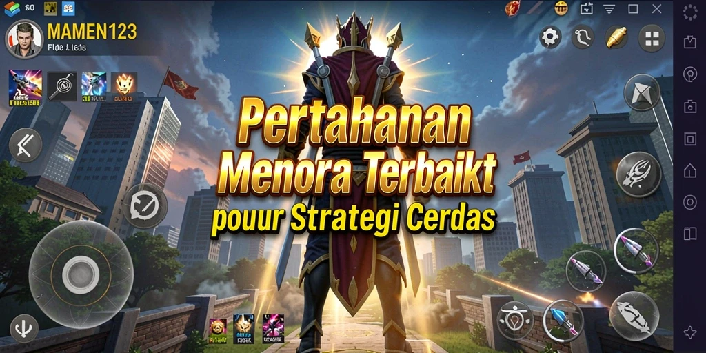 Tampilan gameplay Tower Defense yang mengasyikkan di MAMEN123.