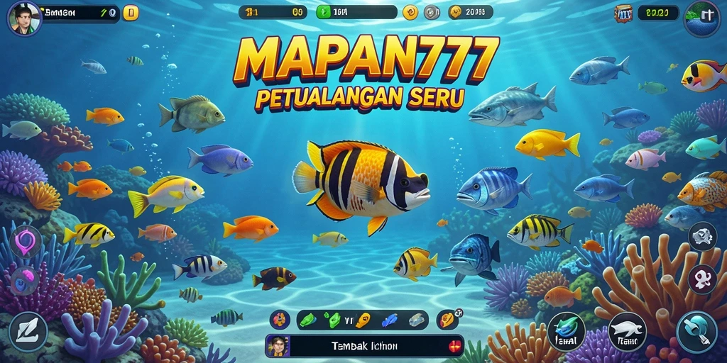 Gameplay seru Tembak Ikan dengan grafik menawan di MAPAN777.