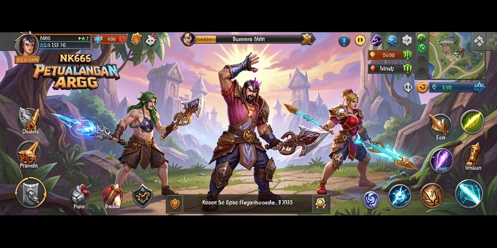 Tampilan gameplay ARPG yang mendebarkan dan penuh aksi.