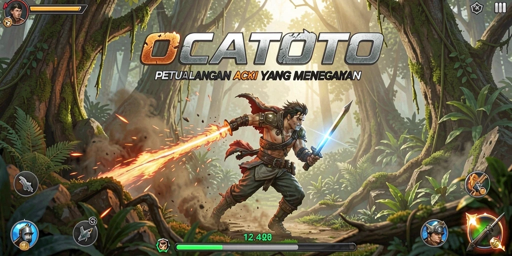 Tangkapan layar OCATOTO yang menunjukkan adegan aksi intens dan menegangkan.