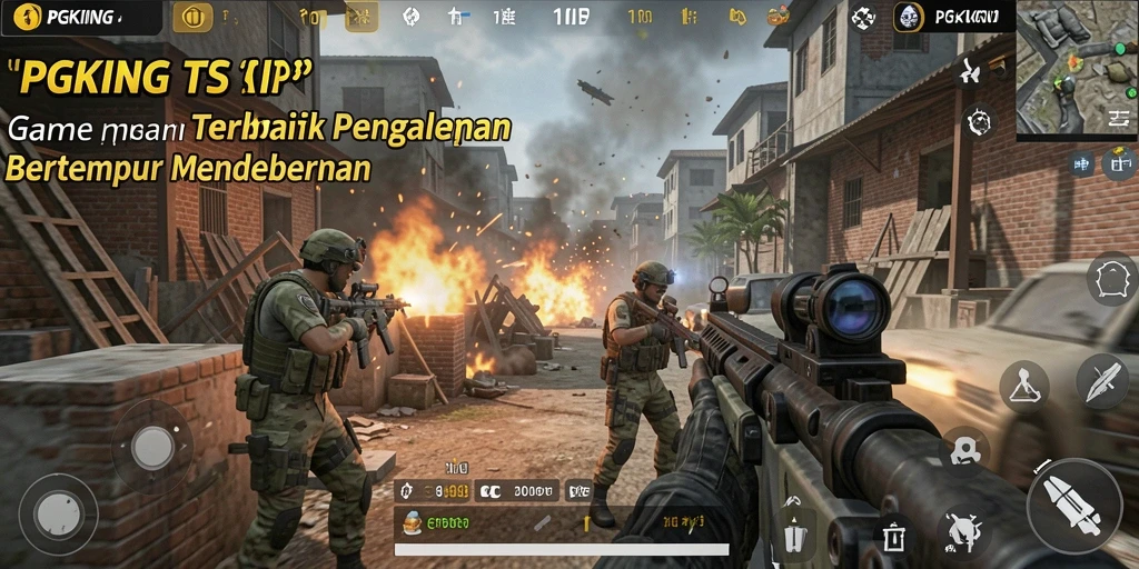 Tangkapan layar PGKING menampilkan aksi pertempuran seru di arena.