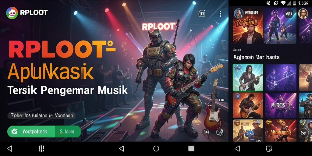 Screenshot gameplay RPLOOT menampilkan pengalaman interaktif dalam bermain musik.