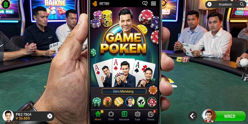 Screenshot utama RR789 menampilkan gameplay Poker yang mendebarkan.