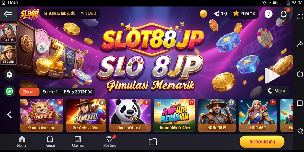 Tampilan permainan SLOT88JP yang seru dan penuh warna.