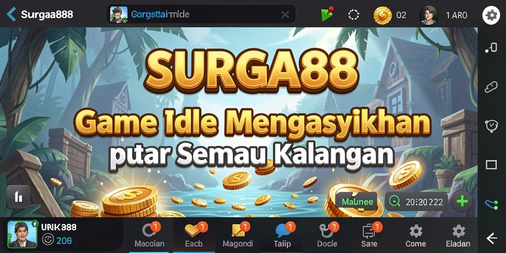 Tangkapan layar SURGA88 memperlihatkan gameplay yang menarik dan karakter berwarna-warni.