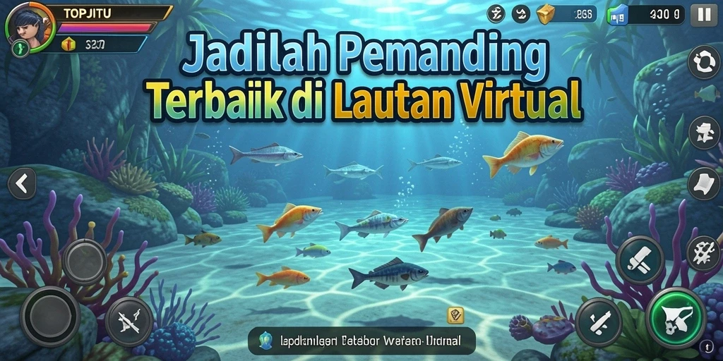 Tangkapan ikan yang luar biasa dalam gameplay TOPJITU.