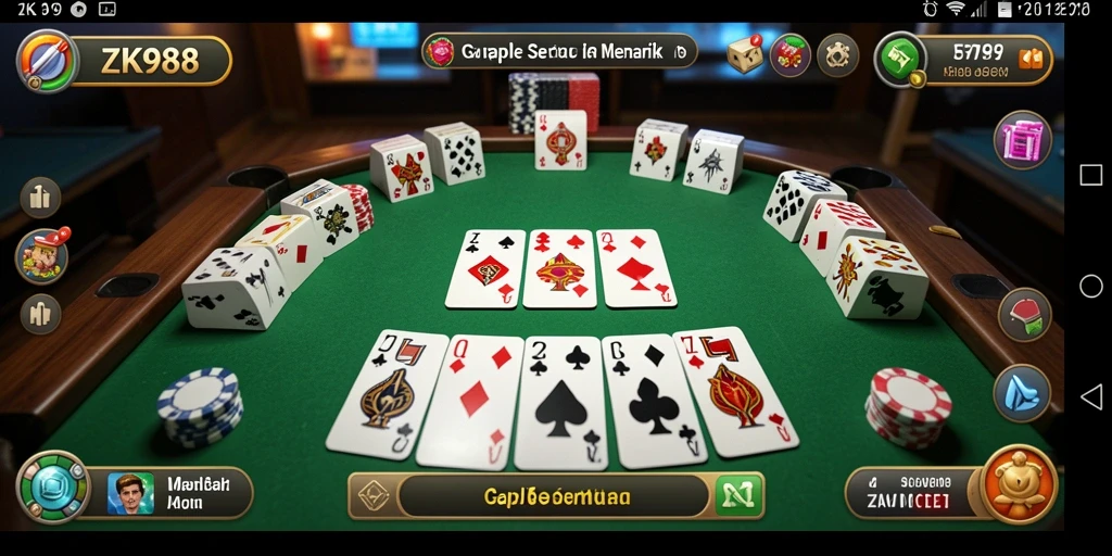 Tampilan gameplay ZK988 yang seru dan interaktif.